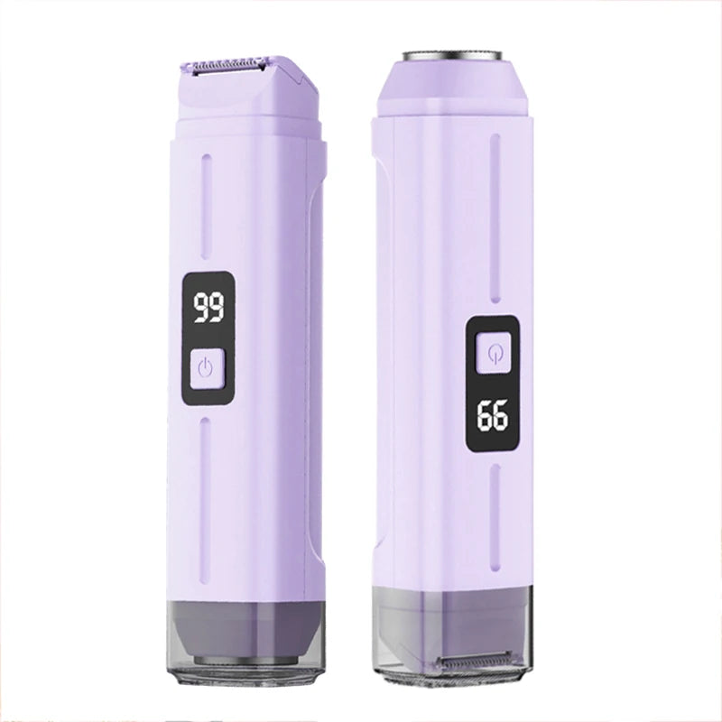 2 IN 1 Woman Hair Trimmer Electric Razor Dual-Head Design Female Shaver For Underarm Arm Leg Bikini Groin Hair Groomer Epilators