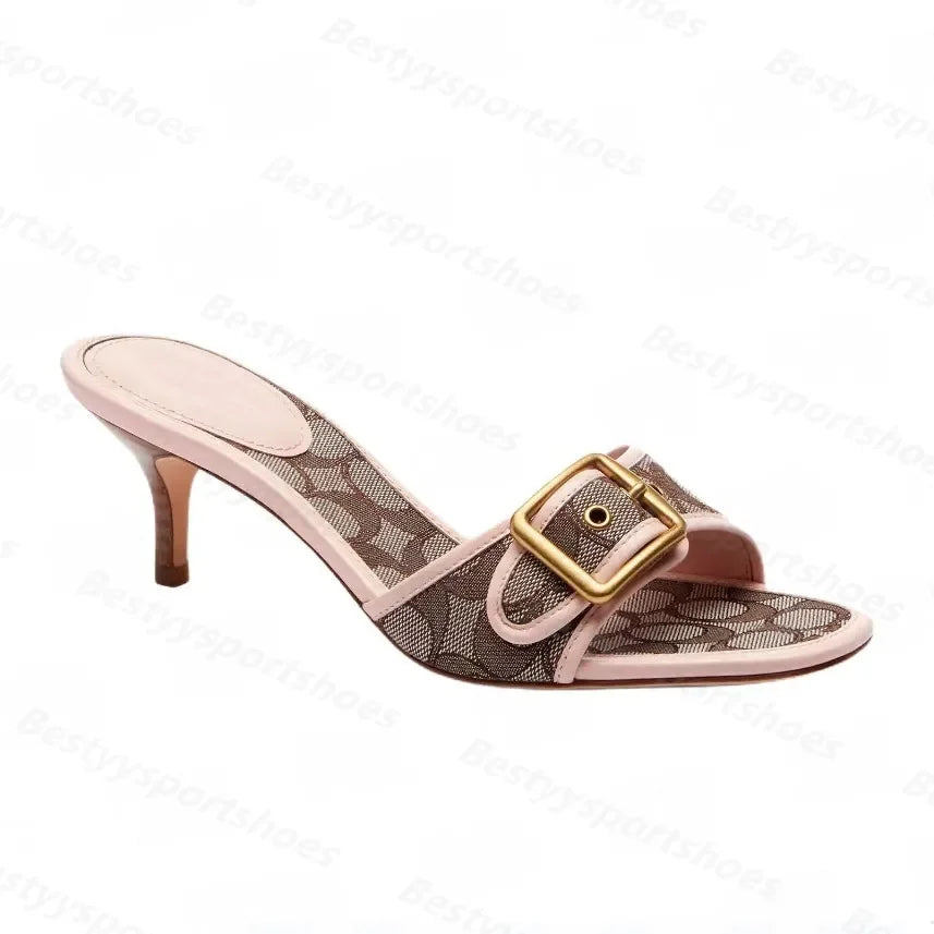 t Slides Kitten Heels C Beach Summer Luxury Denim Heel High Leather Slippers Fall Pumps Cute Lady Low Heeled Size35-42