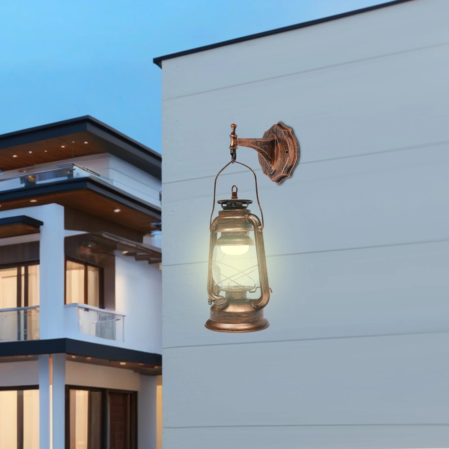 Wall Light Outdoor Outdoor Lamp Antique Hanging Outdoor Lanterns Suitable for Indoor and Outdoor Lighting Yards Facades Bronze
