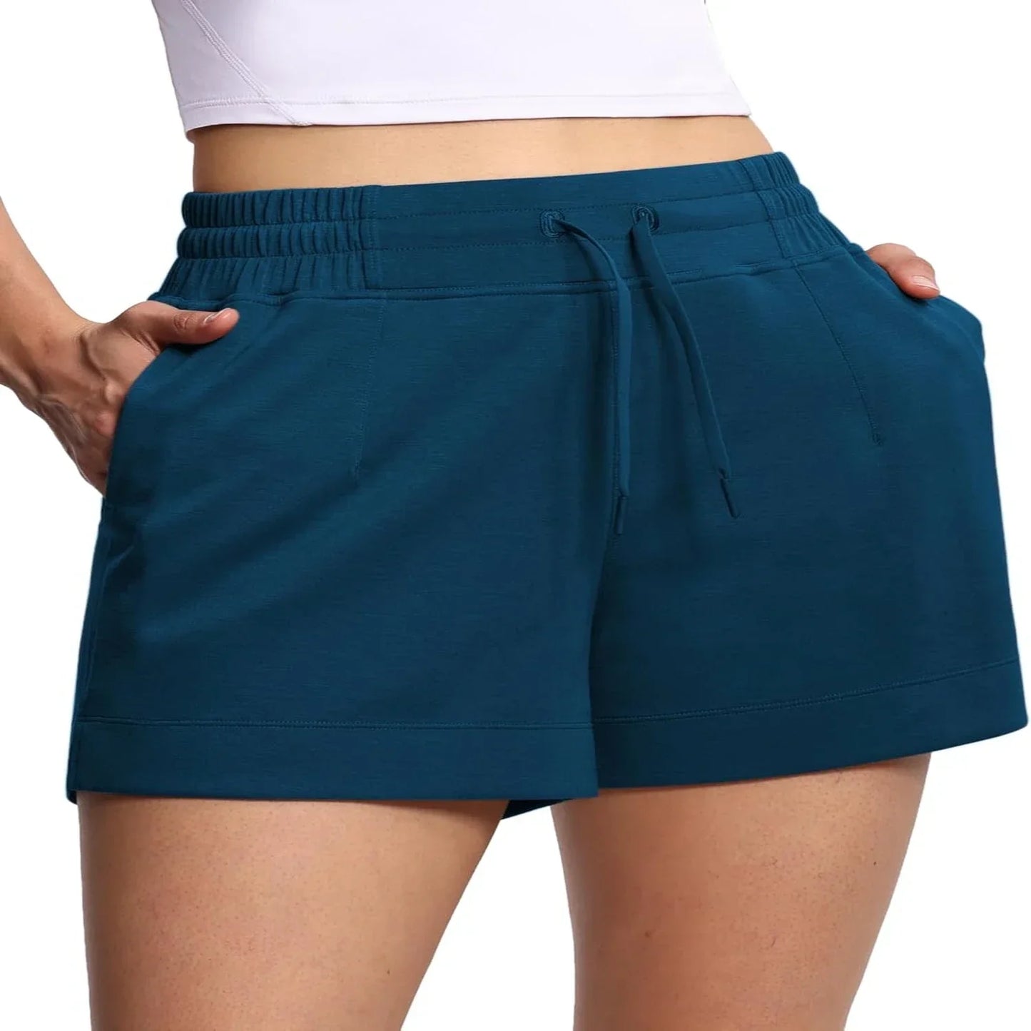 Luxurious, Sophisticated, and Versatile High-Waisted Drawstring Shorts - Effortlessly Elegant and Fashion-Forward Must-Have for