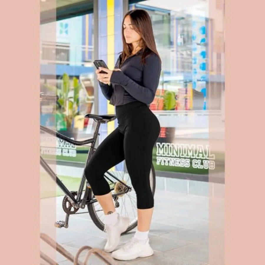 SINOPHANT High Waisted Leggings with Pockets Women, Buttery Soft Stretchy Yoga Pants