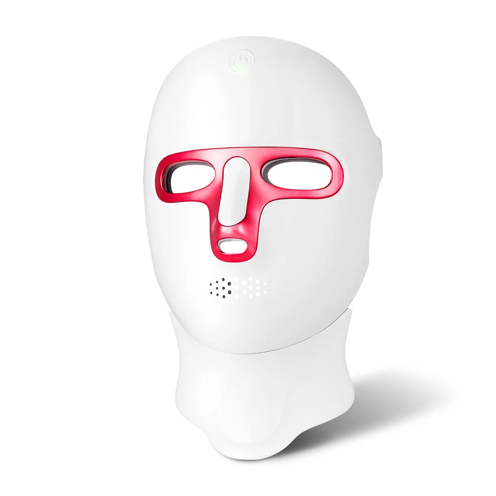Wireless 7 Colors LED Face Neck Mask Rechargeable Photon Therapy Mask Red Light Skin Tightening Lifting Facial Beauty Device Home SPA Facial Care Machine