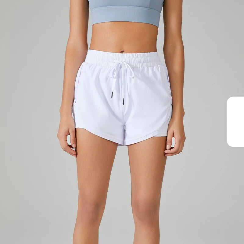 Spandex Yoga Shorts Gym Running Elastic Stretch Neon Spandex Slim Short Summer S-XL