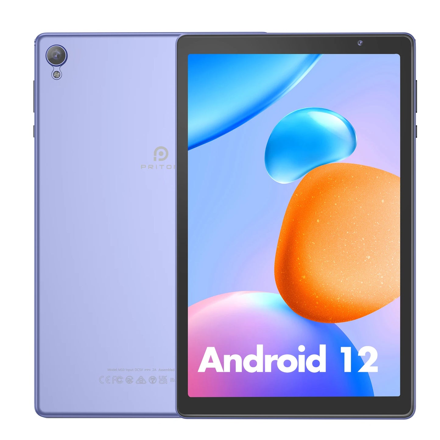 PRITOM Tablet 10 inch Android 14 32GB ROM 512GB Expand Tablets, 2GB RAM Wi-Fi 6 Tablet PC with 1.6GHz Quad Core CPU, 10.1 inch