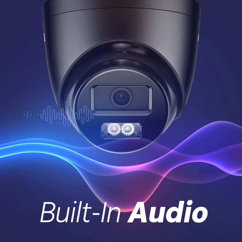 ANNKE 3K Dual Lights IR Network Camera Built-in mic Double Light Security IP Cameras H.265+ Support PoE Camera Indoor Outdoor