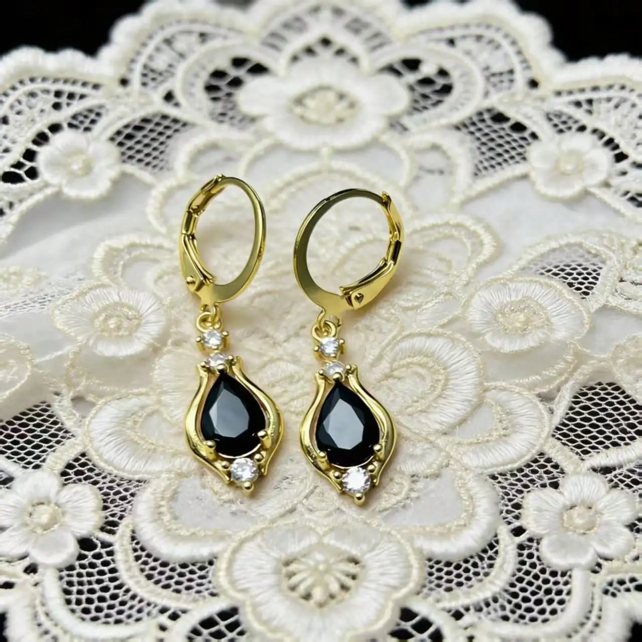 1 Pair Luxury Elegant Water Drop Cubic Zirconia Earrings, Versatile Daily Wear Jewelry Gift For Mother's Day