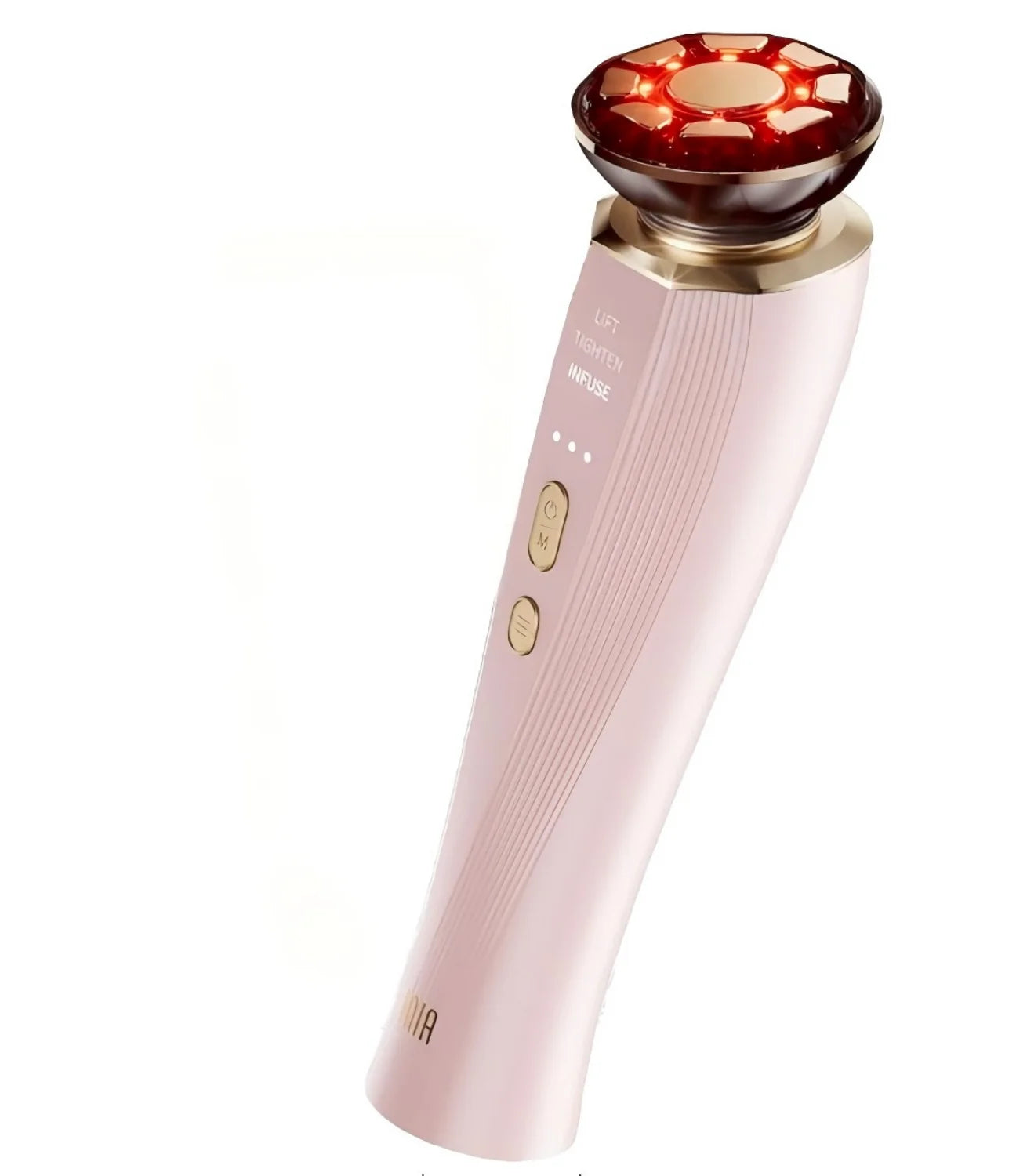 Three in one red light facial and neck beauty device, a skincare tool that eliminates skin swelling and tightens the skin