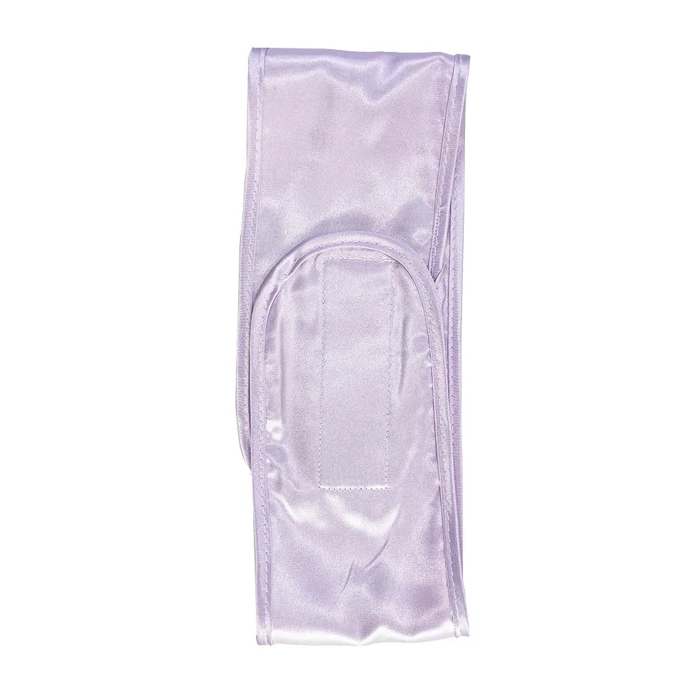 Women Silky satin Adjustable SPA Facial Headband Bath Makeup Hair Band Headbands for Face Washing Soft Toweling Hair Accessories