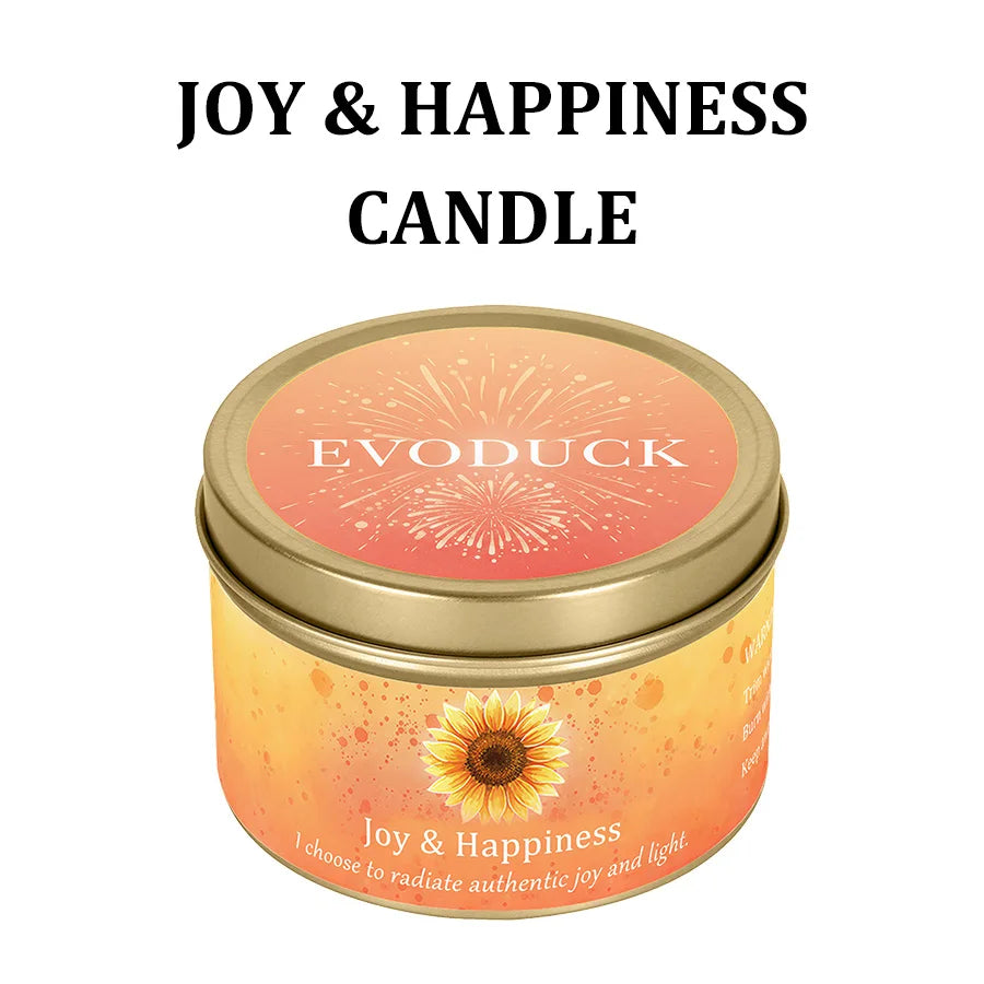 3Pcs Protection & Cleansing Crystal Intention Scented Candle Set, White Sage & Frankincense Scented Soy Candles with Black Tourmaline & Evil Eye Charm, Negative Energy Clearing Aromatherapy Tin Candles, Halloween Witchy House
