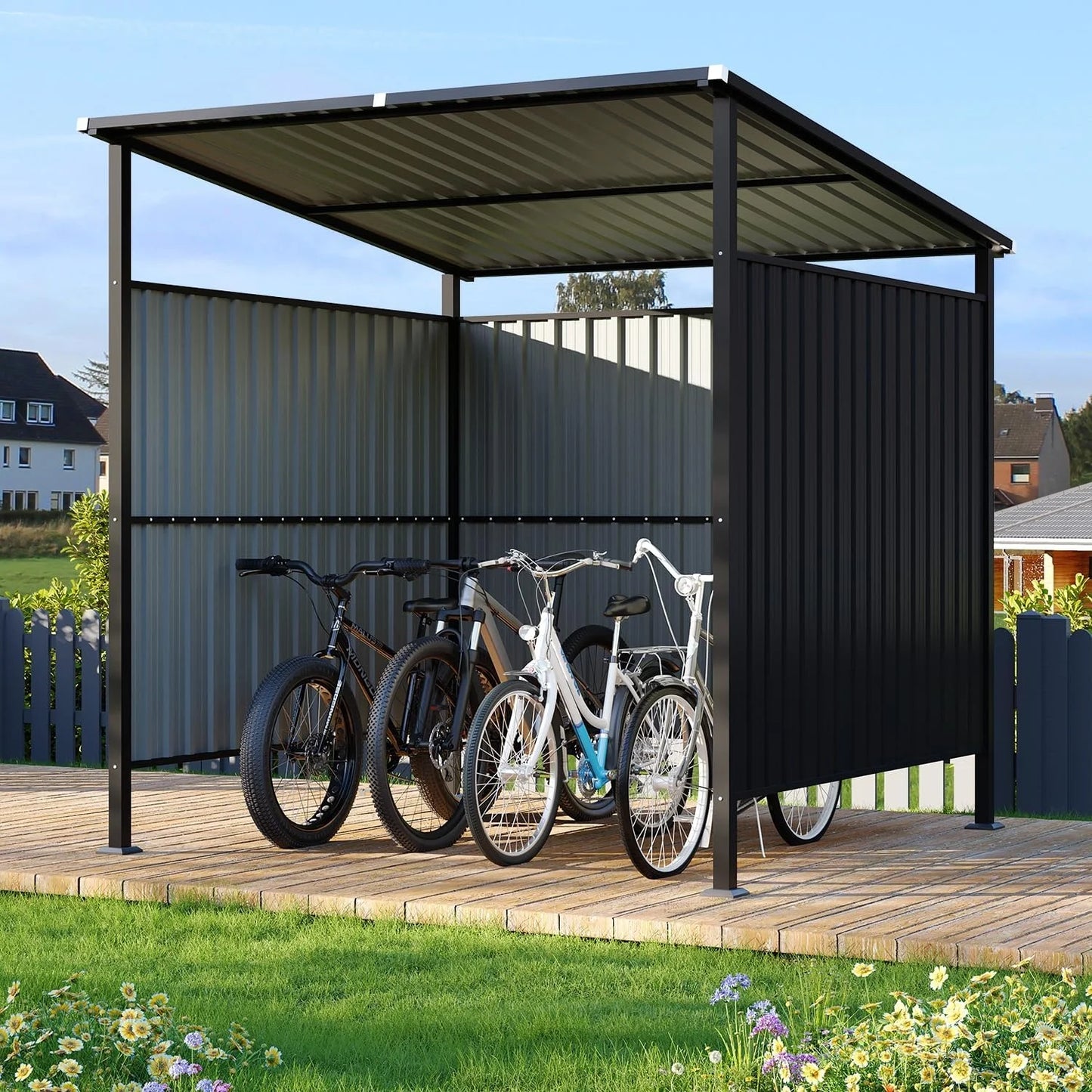 Nordivale 6x6FT Outdoor Metal Grill Gazebo BBQ Shelter Patio Awning for Backyards Decks