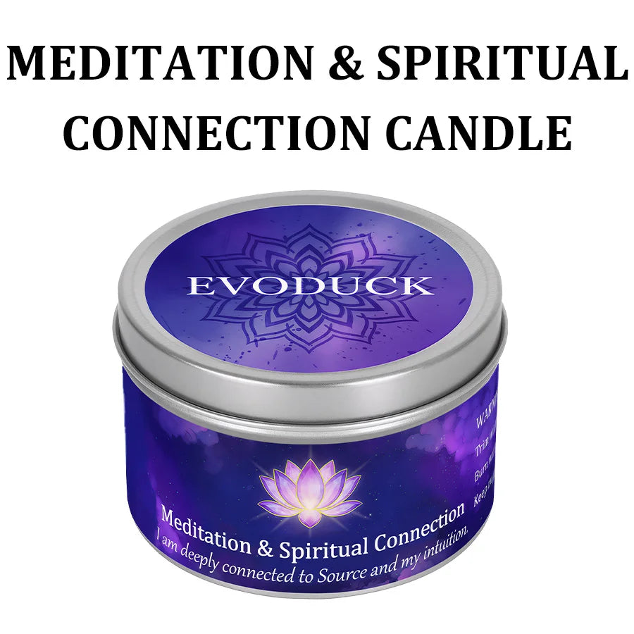 3Pcs Protection & Cleansing Crystal Intention Scented Candle Set, White Sage & Frankincense Scented Soy Candles with Black Tourmaline & Evil Eye Charm, Negative Energy Clearing Aromatherapy Tin Candles, Halloween Witchy House