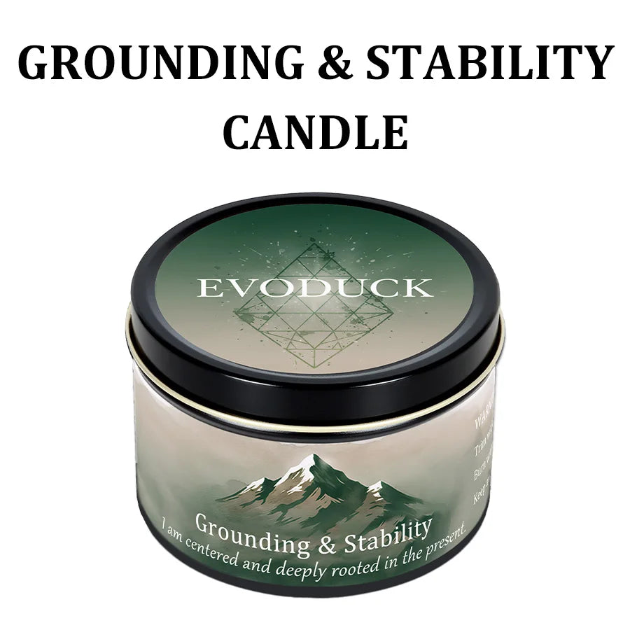 3Pcs Protection & Cleansing Crystal Intention Scented Candle Set, White Sage & Frankincense Scented Soy Candles with Black Tourmaline & Evil Eye Charm, Negative Energy Clearing Aromatherapy Tin Candles, Halloween Witchy House