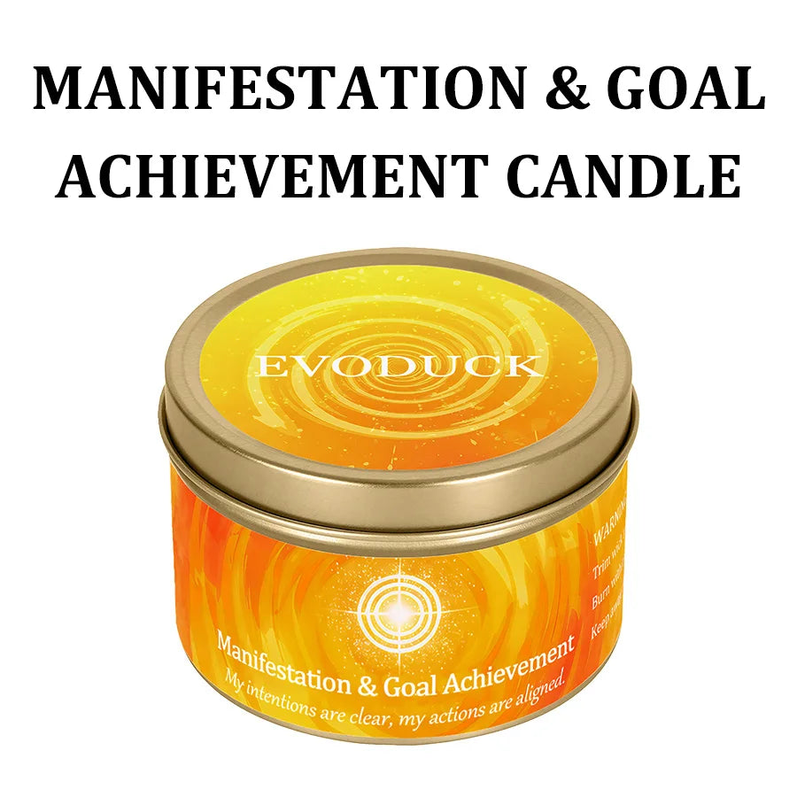 3Pcs Protection & Cleansing Crystal Intention Scented Candle Set, White Sage & Frankincense Scented Soy Candles with Black Tourmaline & Evil Eye Charm, Negative Energy Clearing Aromatherapy Tin Candles, Halloween Witchy House