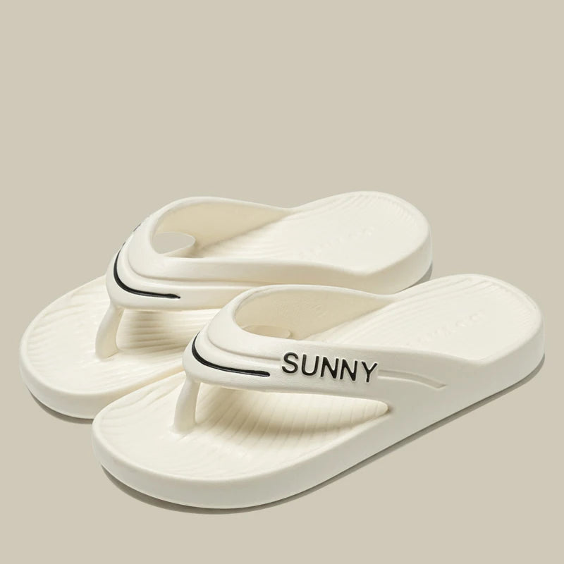 Thick Platform EVA Flip Flops For Women Summer Clip Toe Non Slip Beach Sandals Woman Men Comfortable Soft Sole Cloud Slippers