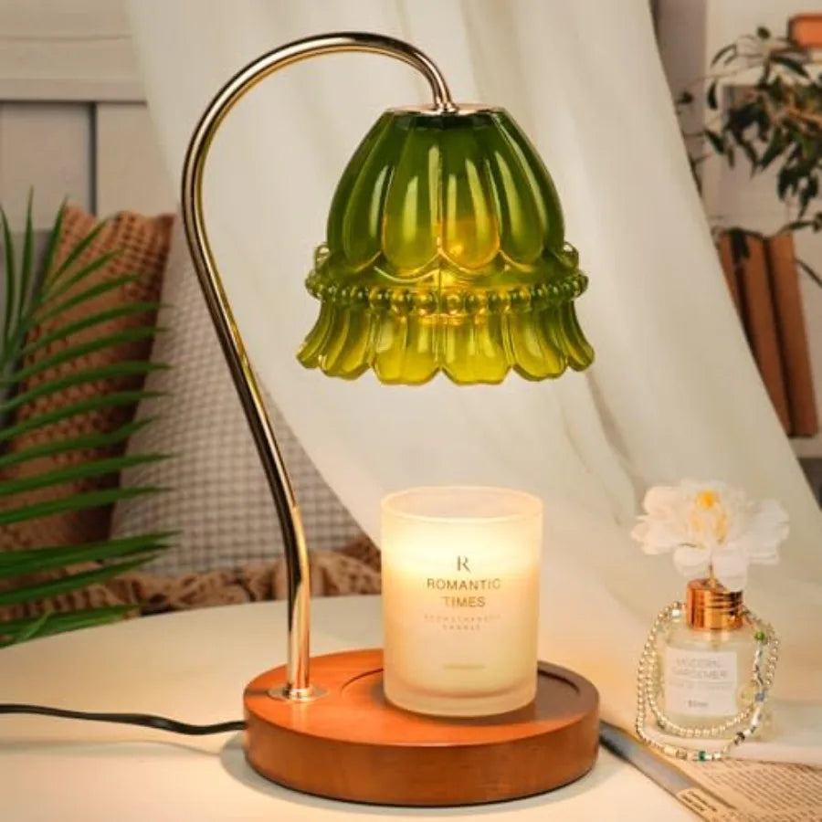 Strawberry Candle Warmer Lamp Height Adjustable, Lotus Strawberry Flower Lamp for Yankee Village Candles, Cute Candle Lamp with