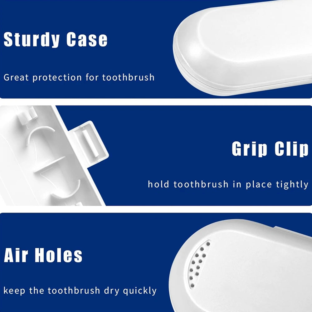 Toothbrush Travel Case Compatible with Oral B & Philips Sonicare Electric Toothbrushes, Portable Electric Toothbrush Travel Box
