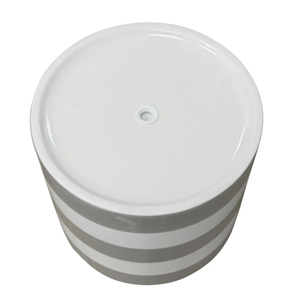 Gray and Vanity Dream Ceramic Flower Pot Round Birch Pattern Planter Indoor Outdoor Home Garden Decor