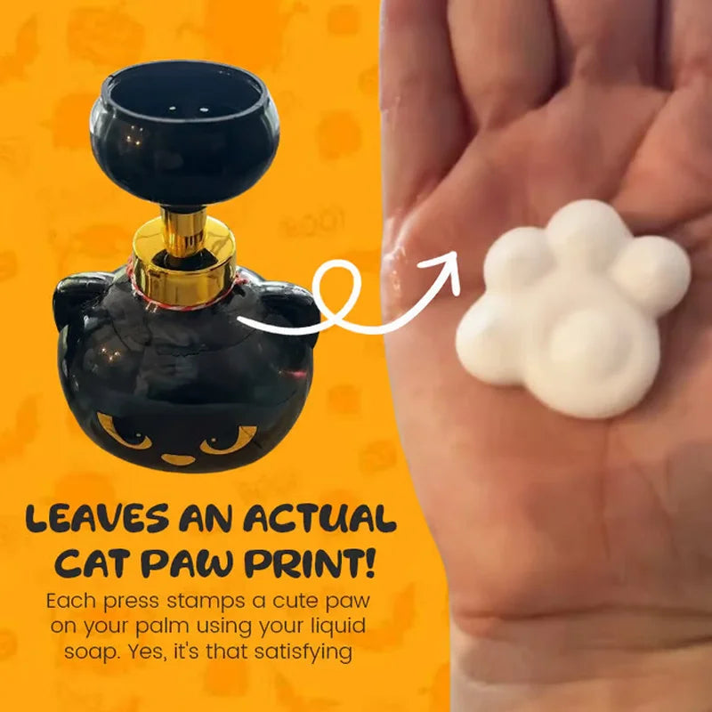 Cute Cat Paw Foam Soap Dispenser Funny Cute Cat Paw Flower Shape Foam Soap Pump Bottles Cat Lover Gift for Bathroom Kitchen