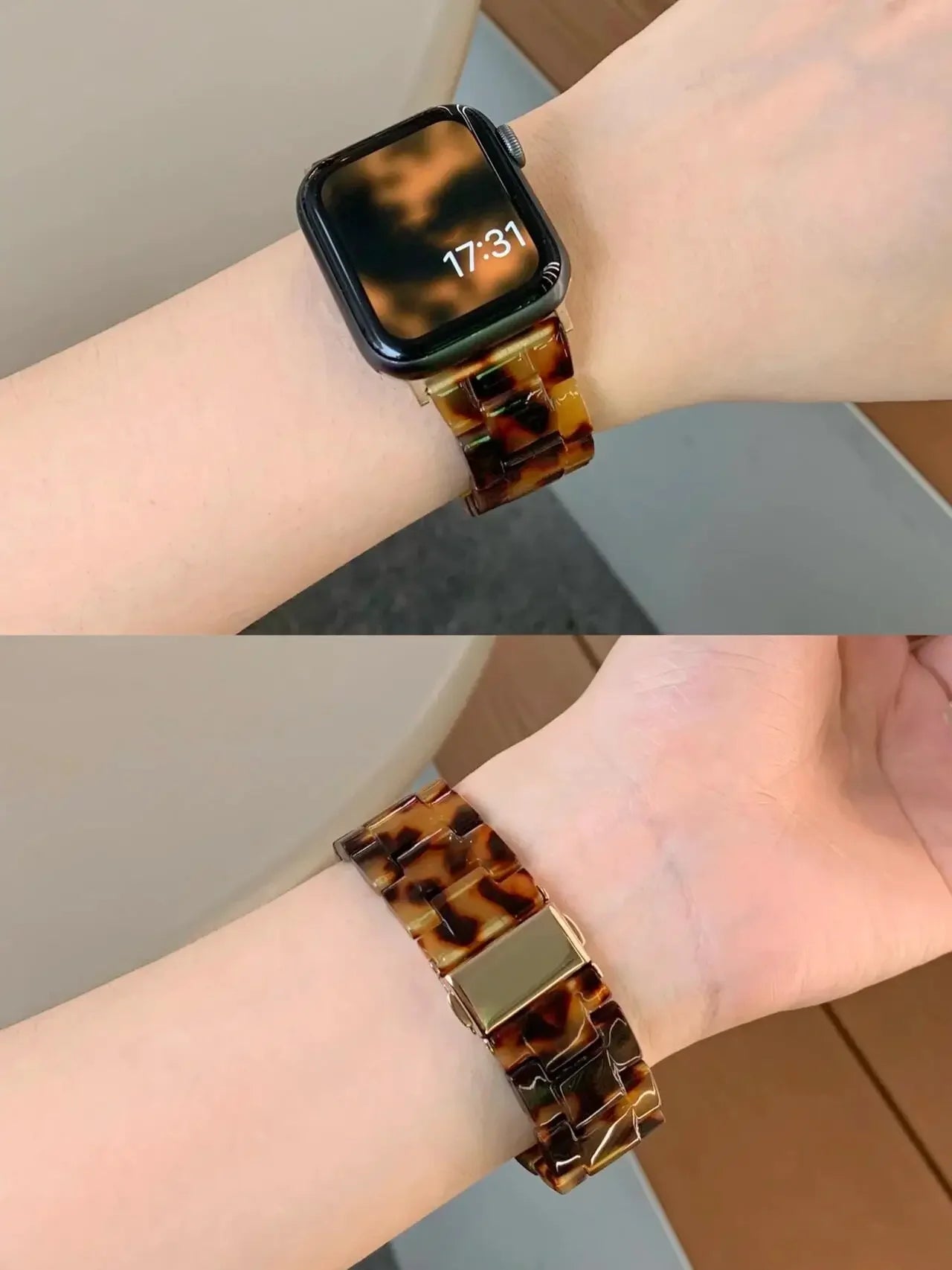 Resin Strap Correa for Apple Watch Band 44mm 40mm 45mm 49mm 38mm 42mm 41mm Fashion Wrist Band for IWatch Series 11 10 9 8 7 6 5