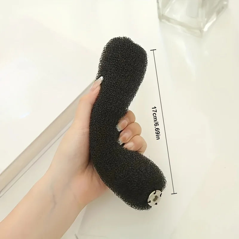 6 pieces/set of elegant invisible fluffy headbands, hair bun maker, suitable for party and holiday hairstyle design, perfect for casual wear, Christmas, New Year, Valentine's Day gifts