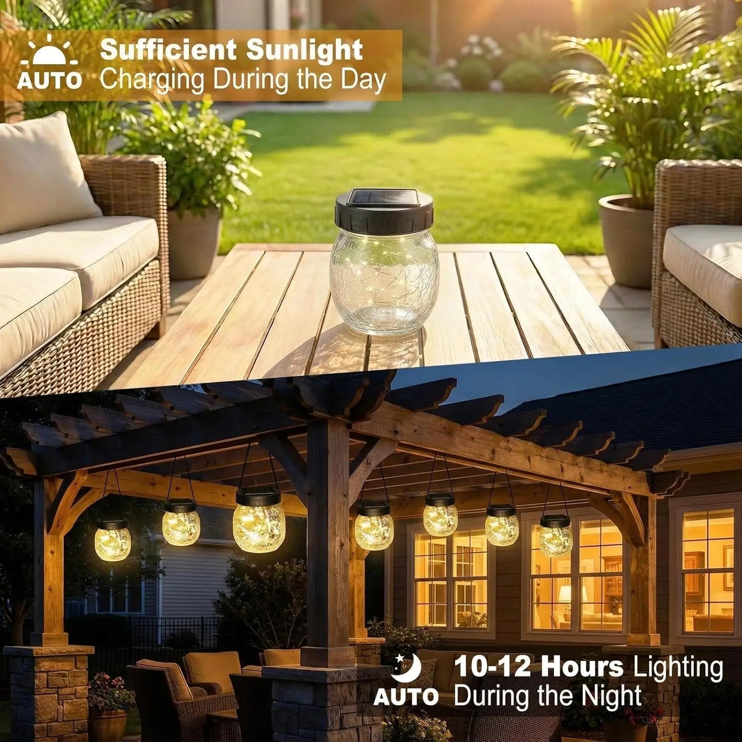 Outdoor Wall Lights Metal 6in 4 Pack Waterproof All Weather Orange