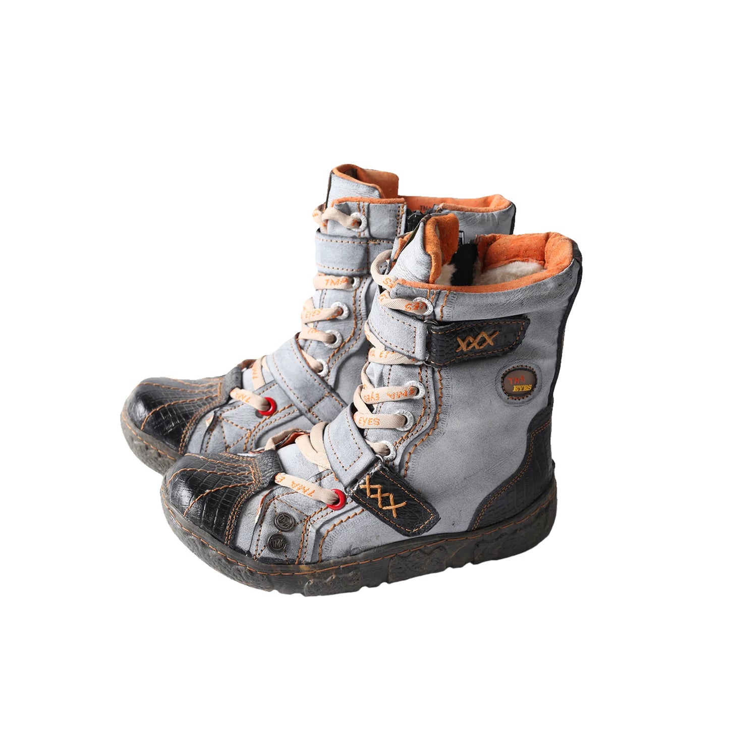 TMA EYES Women's Winter Retro Snow Boots Vintage Trendy Warm Fur Lined Ankle Boots Non-slip Outdoor Shoes