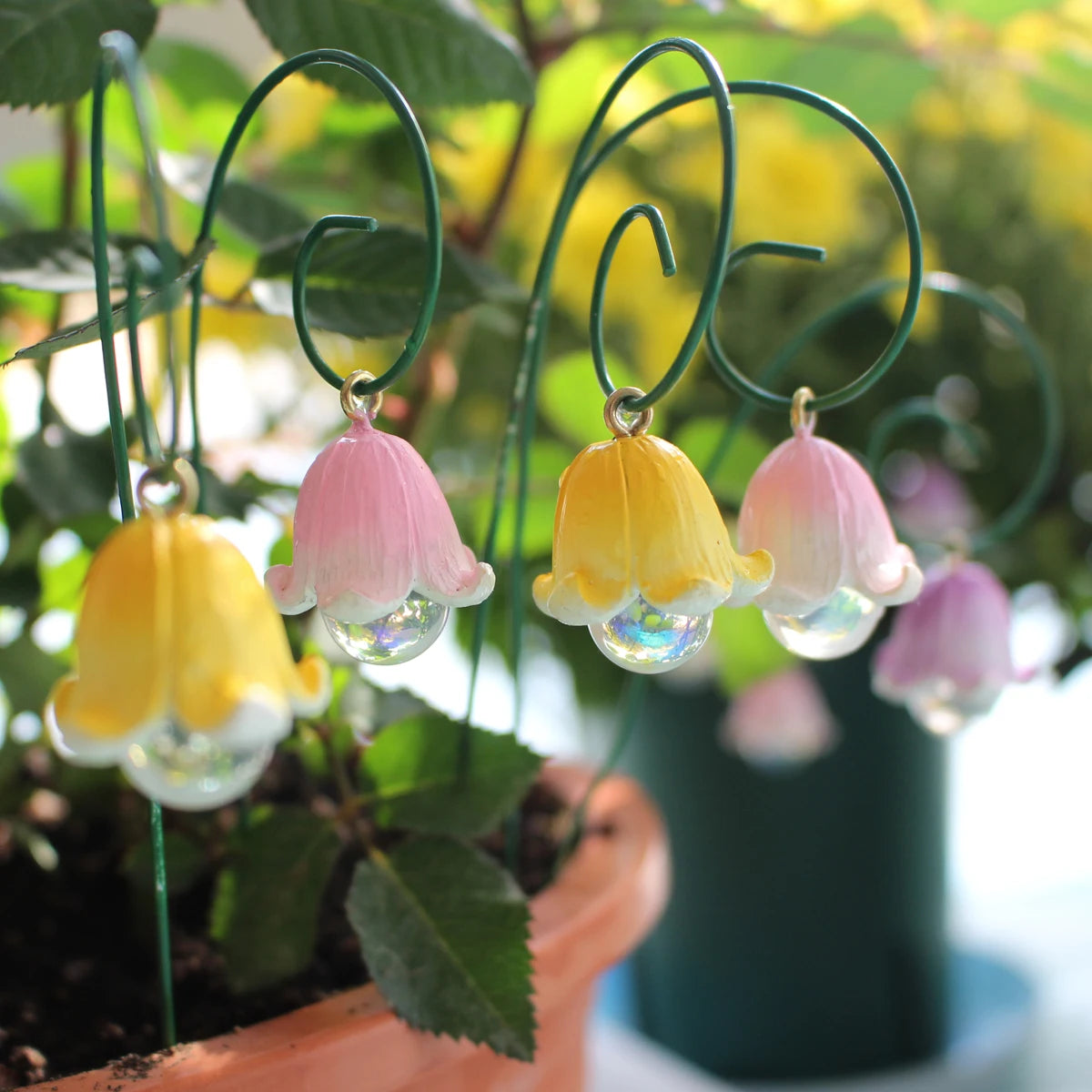9pcs,Lily Of The Valley That Will Never Wither, Fairy Garden Accessories, Miniature Figurines, Micro Landscape For Fairy Garden,