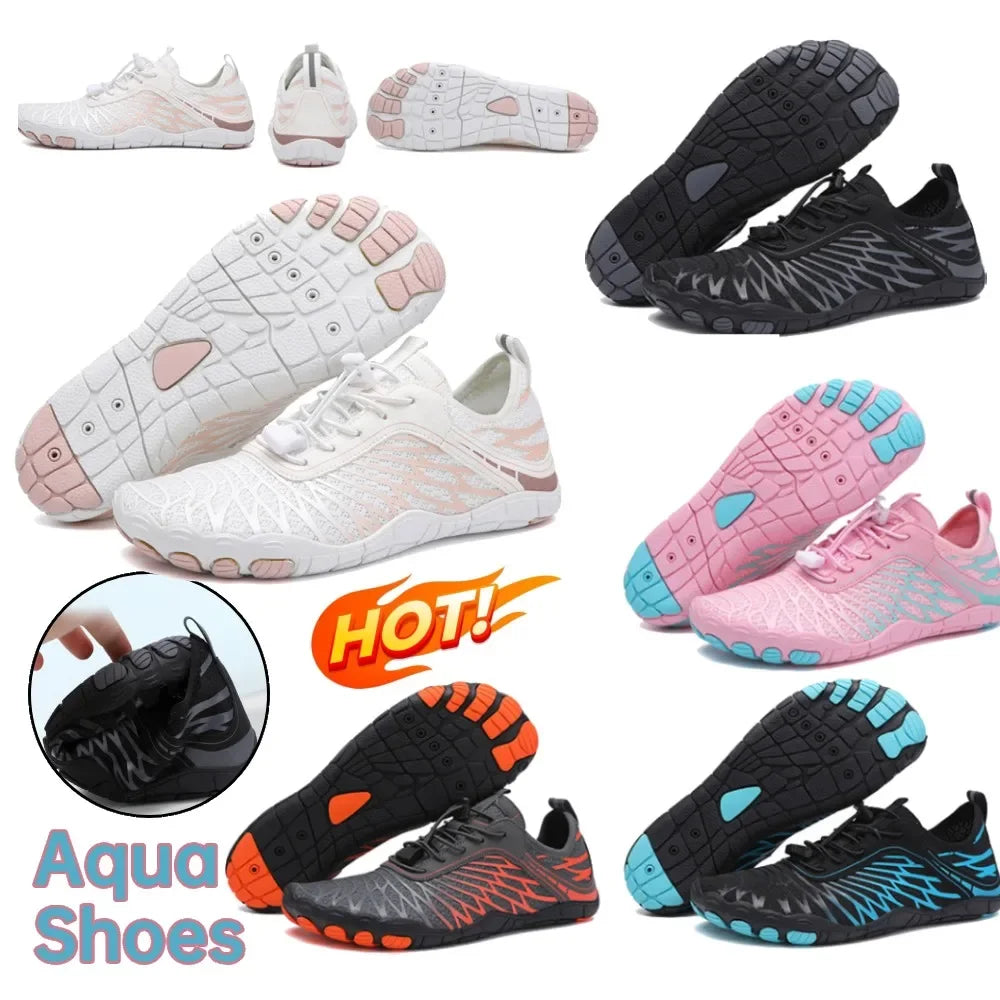 Unisex Barefoot Shoes Outdoor Beach Water Sports Upstream Aqua Shoes Men Women Gym Running Fitness Sneakers Swimming Footwear
