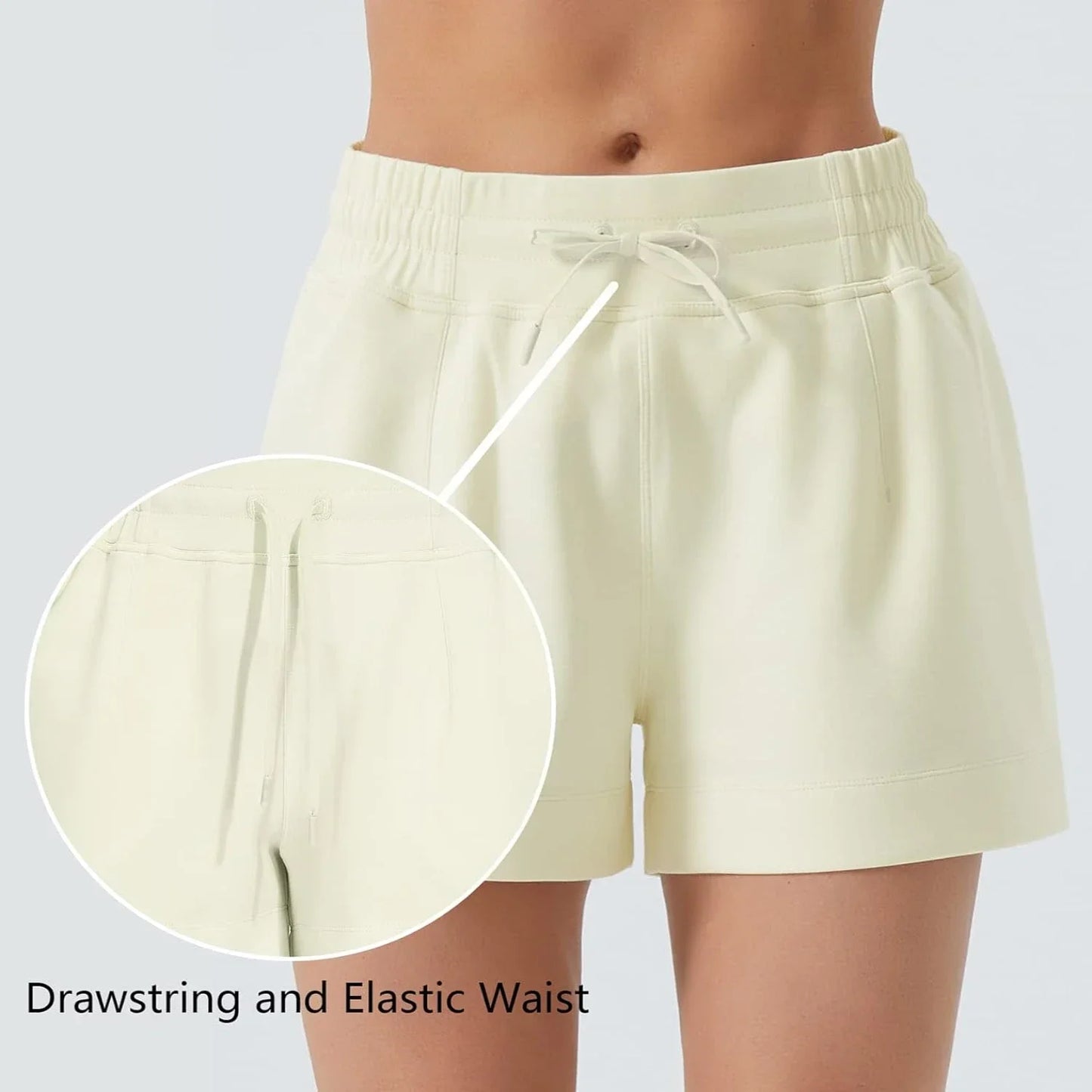 Luxurious, Sophisticated, and Versatile High-Waisted Drawstring Shorts - Effortlessly Elegant and Fashion-Forward Must-Have for