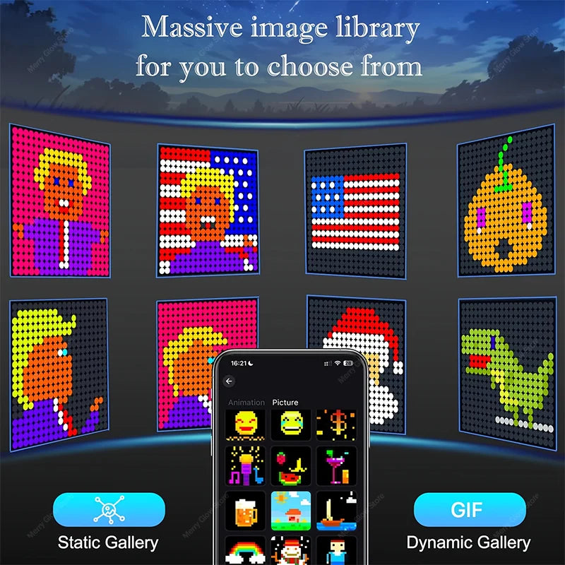 2m*2m/3m Smart Curtain Lights Bluetooth App LED String RGB Fairy Lights DIY Music Change Display for Window Bedroom Decoration