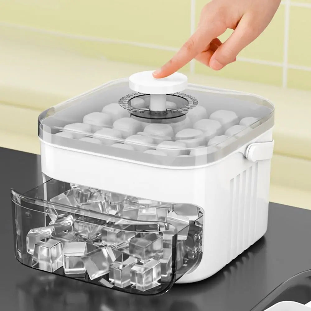 50 Grid Ice Tray Ice Mold with Storage Cover and Handle Stackable Silicone Ice Mold Kit for Easy Removal From Refrigerator