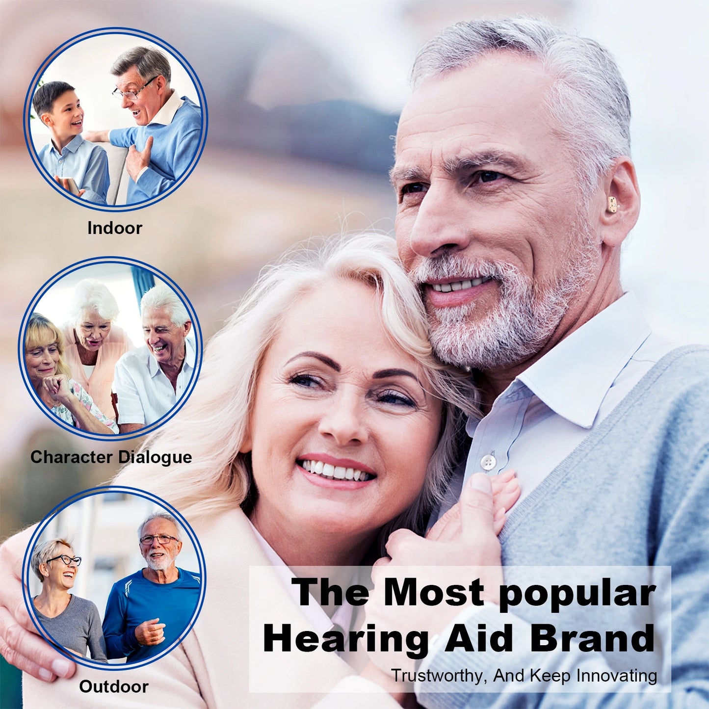 Mini Adjustable Sound Amplifiers Portable Hearing Aid Invisible In- Ear Hearing Aids Hearing Amplifier