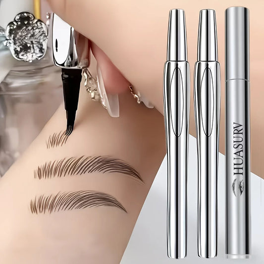 Dual-Forked Eyebrow Pencil & Mascara Set: Precision Tip—Waterproof and Sweat-Resistant—Creates Naturally Full Brows and Lashes.