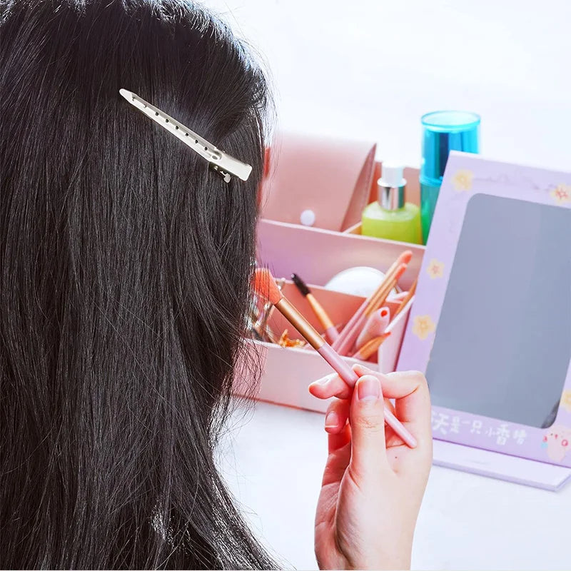 Woman Hair Care Clips Metal Steel Hairdressing Sectioning Clip Clamps Barber Hair Cut Use Styling Tools Hair Root Fluffy Hairpin