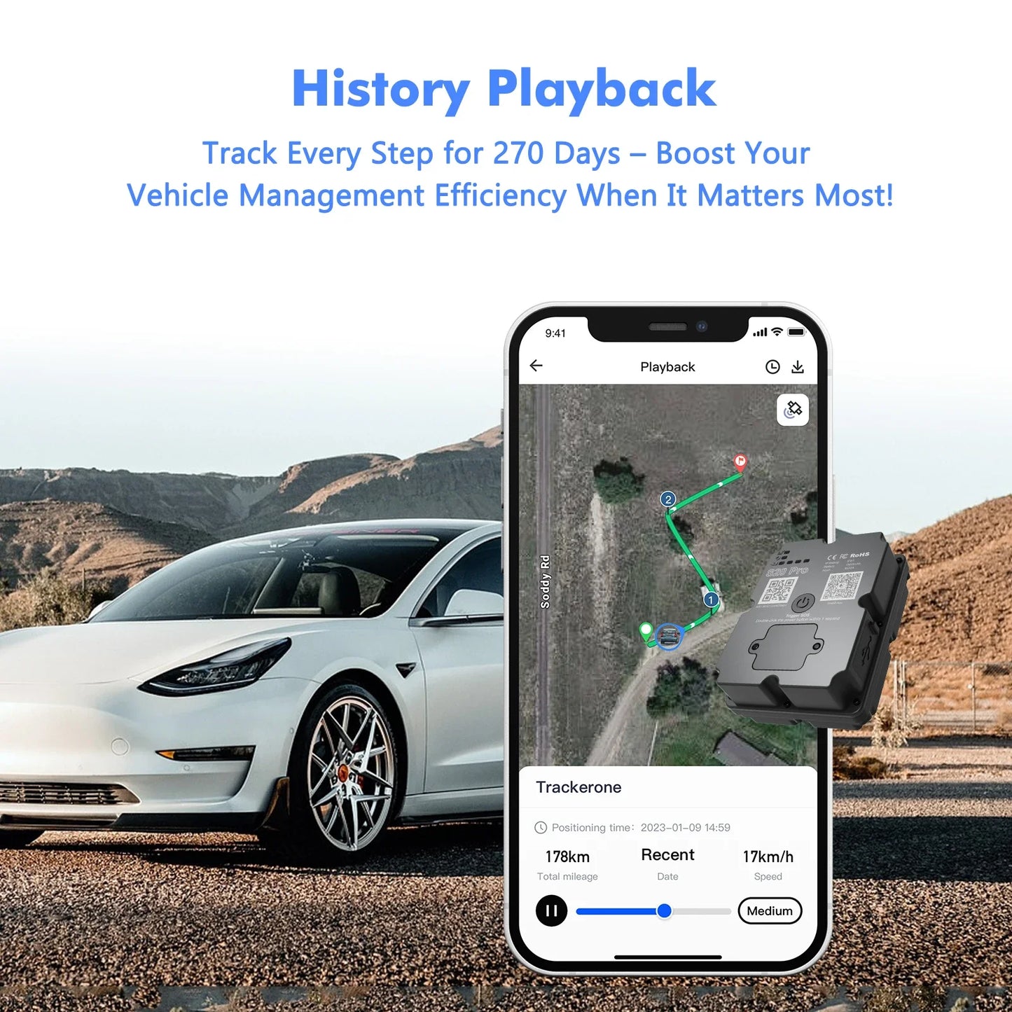 Wholesale 4G GPS Tracker for Car Motorcycle - Real-Time 30 Days Tracking Device Anti-Theft Vehicle Locator, Paid Android/iOS App