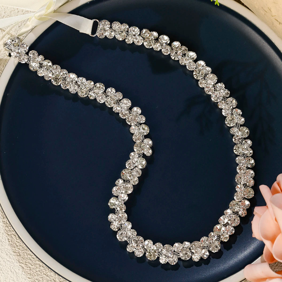 Bridal Handmade Rhinestone Belts for Women Accessories Party Crystal Wedding Dress Belt Strass Bride Sash Bridesmaid Gift