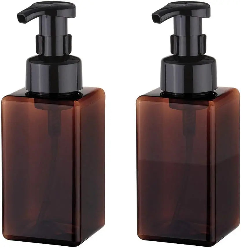 Foaming Soap Dispenser 450ml Refillable Pump Bottle for Liquid Soap Shampoo Body Wash 2 Pack