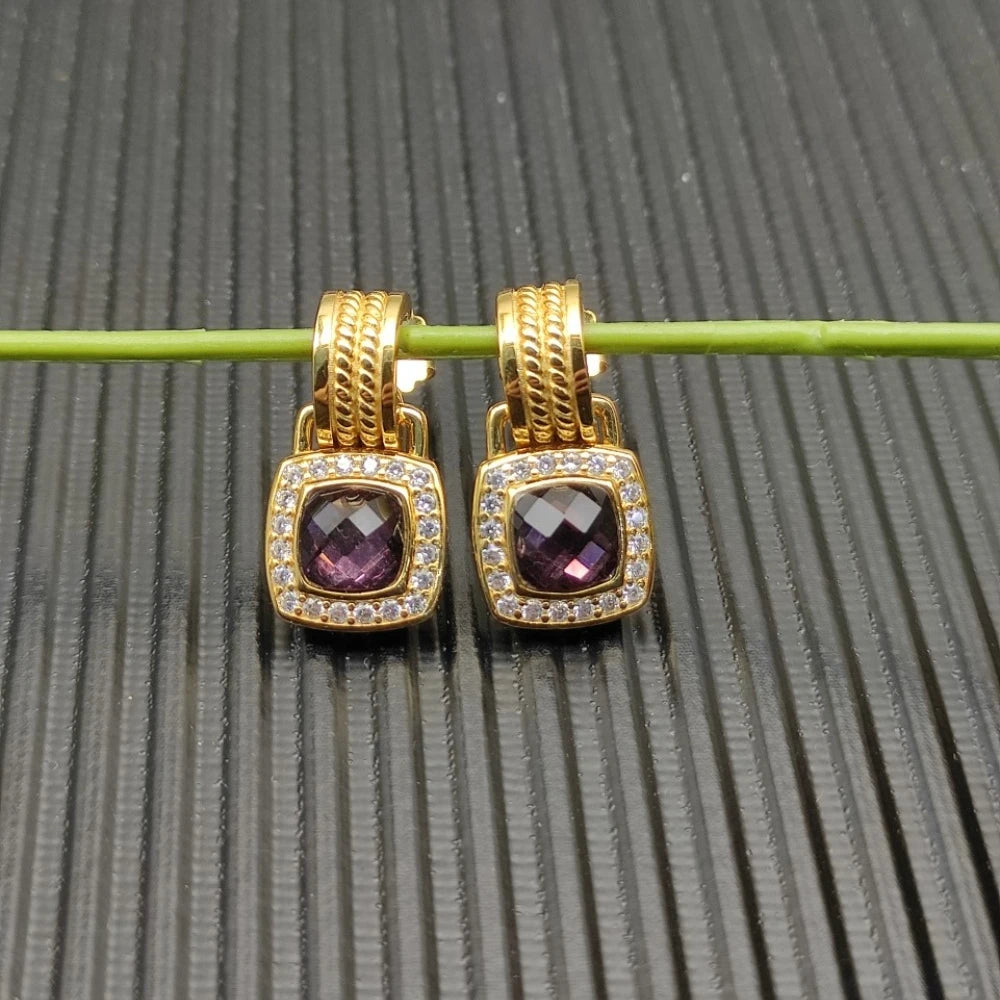 2026 New High Quality Fashion Jewelry Simple Temperament Retro Versatile Earrings Gift Suitable for Both Men and Women ED13