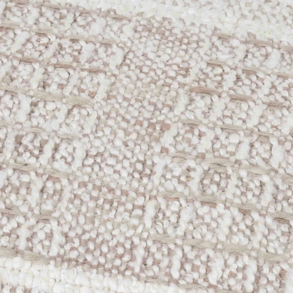 Better Homes & Gardens 14-inch x 24-inch Beige Chunky Knit Check Decorative Pillow