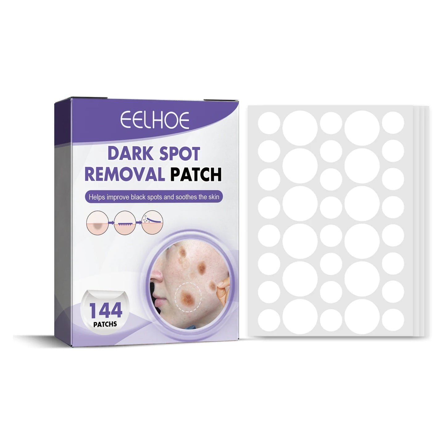 Dark Spot Correcting Patches, Facial Invisible Care Stickers for Freckles Melasma, Brightening Lightening Fade Treatment
