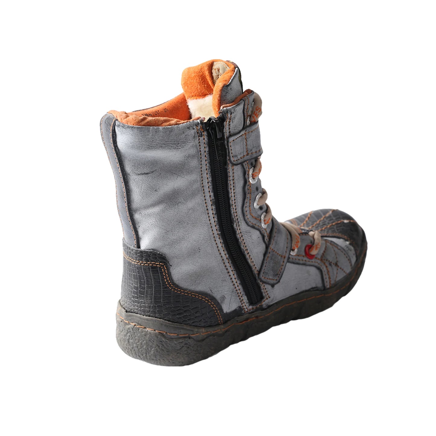TMA EYES Women's Winter Retro Snow Boots Vintage Trendy Warm Fur Lined Ankle Boots Non-slip Outdoor Shoes