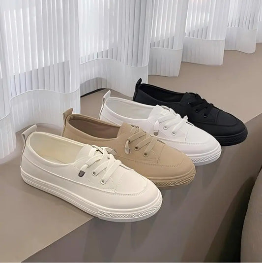 Women Slip On Platform Canvas Loafers Lightweight Casual Walking Shoes, Soft Comfort Non Slip Flat Moccasins, Multi Color Fashion Daily Footwear for Shopping Travel Outdoor Street Indoor All Season Wear