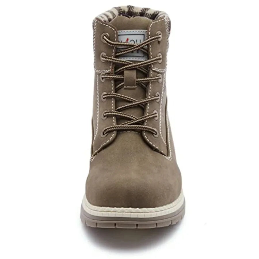 Work Hiking Boots for Women Waterproof - Womens Outdoor Ankle Boots Lightweight Snow Winter Boots for Trekking Walking