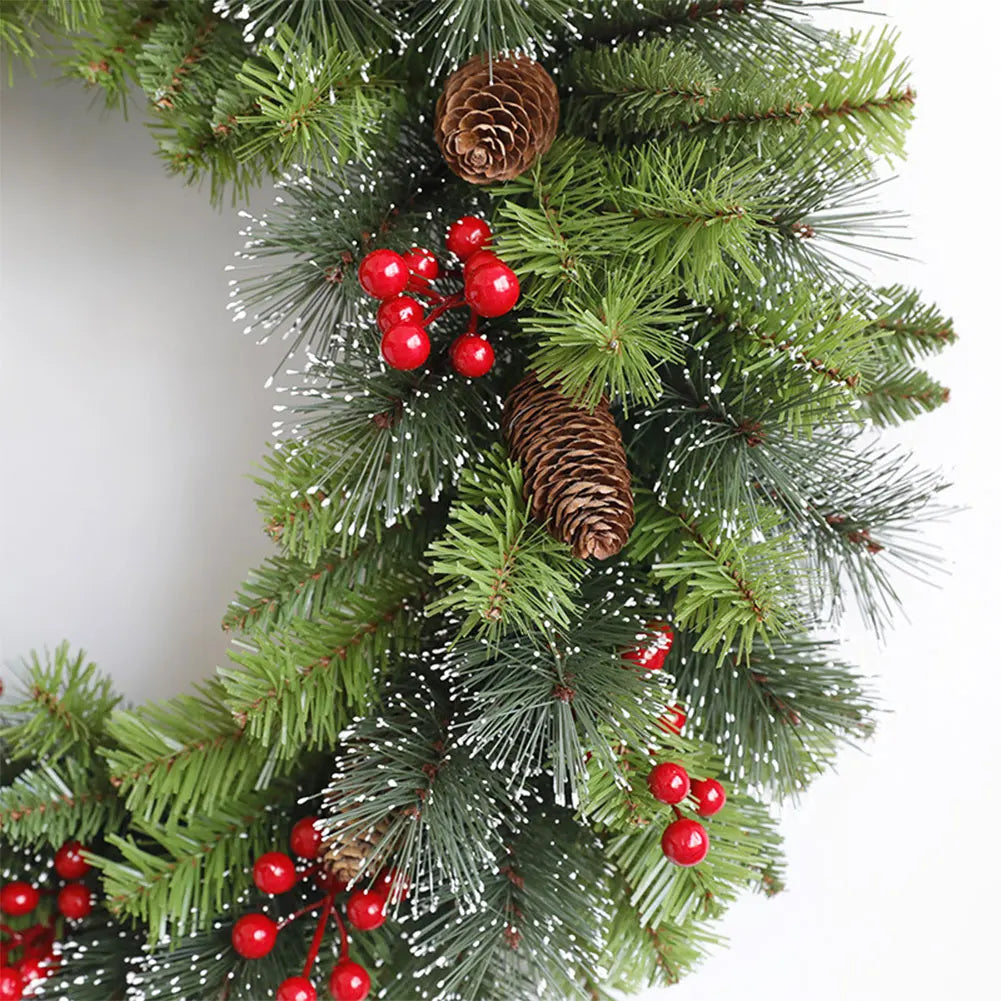 Christmas Hanging Garland Artificial Lighting Holiday Art Wreath Festival Theme Multifunctional Party New Year Decor Props