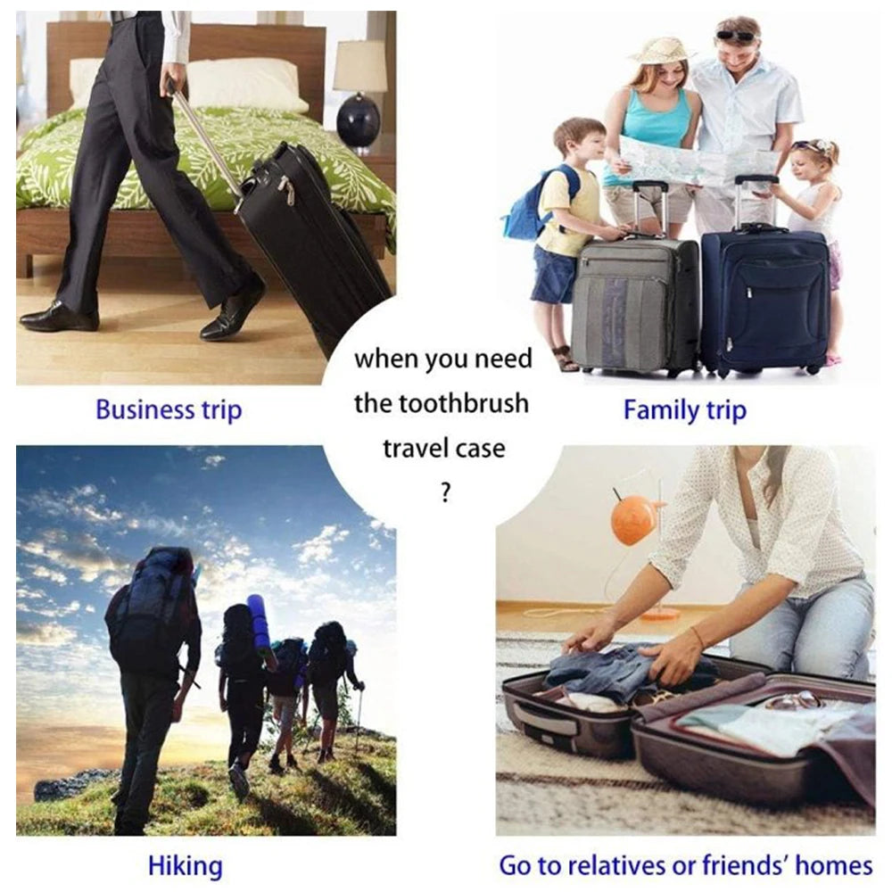 Toothbrush Travel Case Compatible with Oral B & Philips Sonicare Electric Toothbrushes, Portable Electric Toothbrush Travel Box