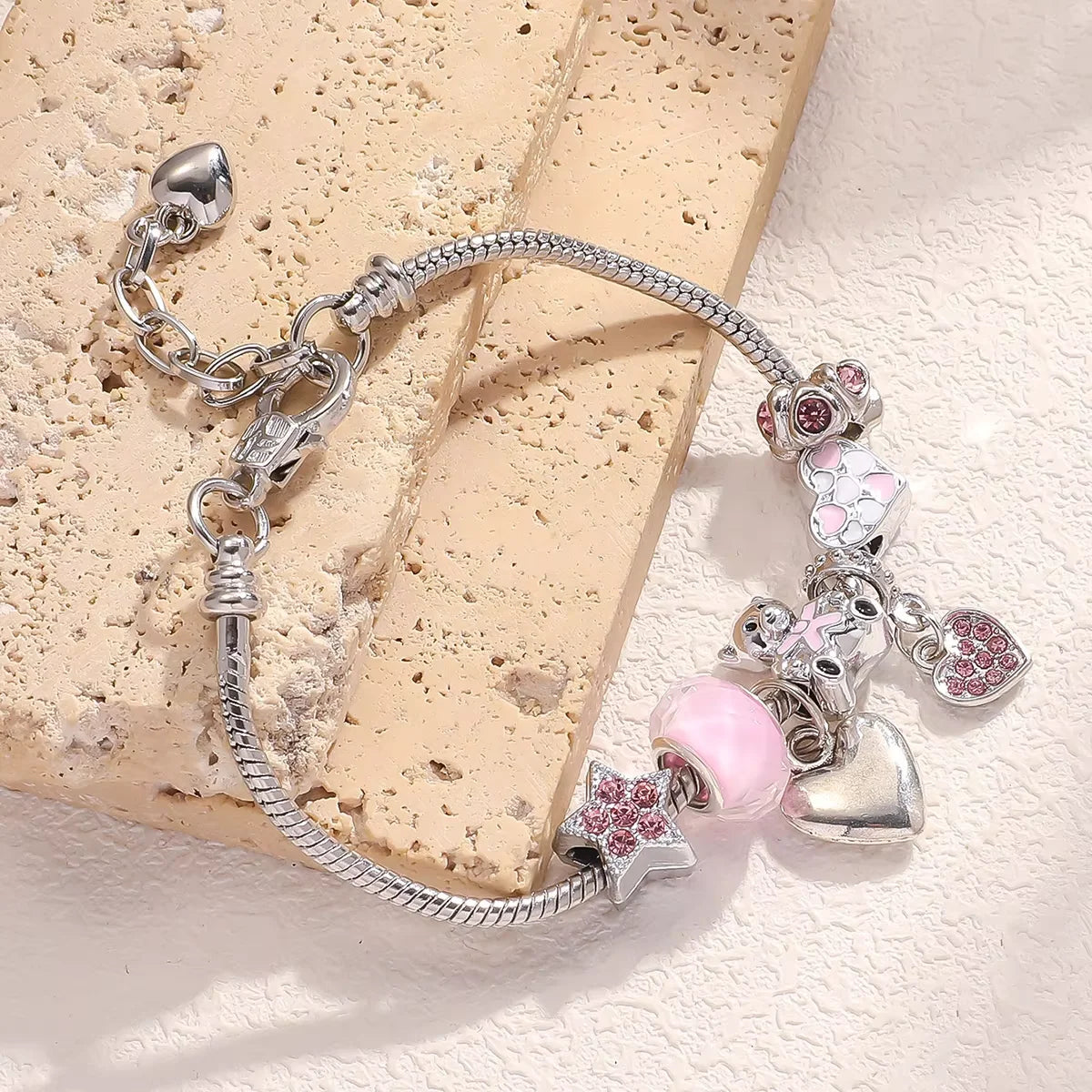 1PC Women's Fashion Trendy Bow Heart Bracelet Jewelry Accessories Suitable for Date, Party, Festival Gifts-50401