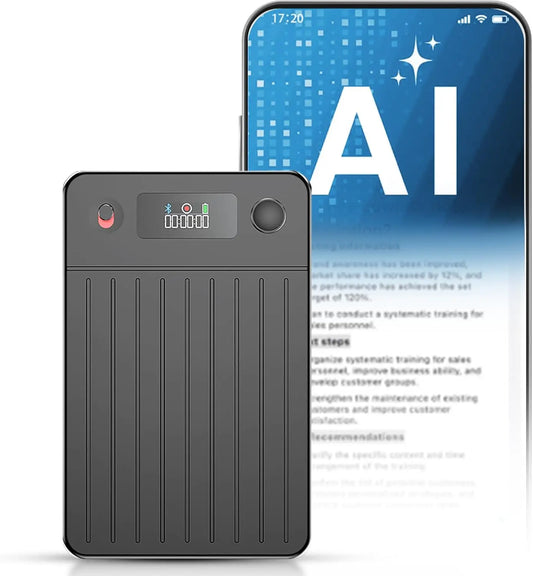 AI Voice Recorder: Transcribe, Summarize, Translate with App Control & Noise Cancelling for Meetings, Calls, Interviews