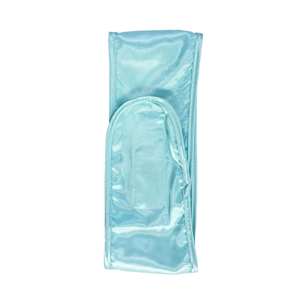 Women Silky satin Adjustable SPA Facial Headband Bath Makeup Hair Band Headbands for Face Washing Soft Toweling Hair Accessories