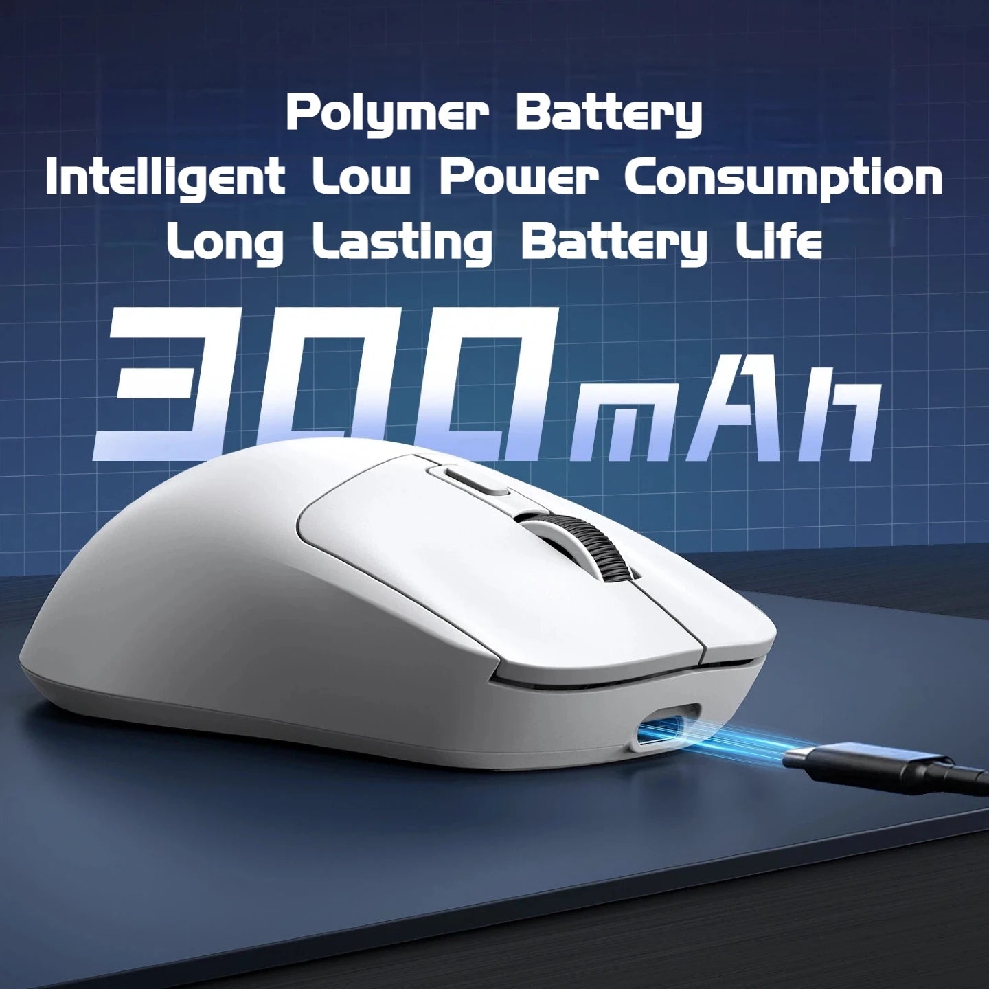 59g Ultra-Light Wireless Gaming Mouse Tri-mode 8000 DPI 1000Hz Rechargeable Ergonomic Mouse for PC Mac Laptop