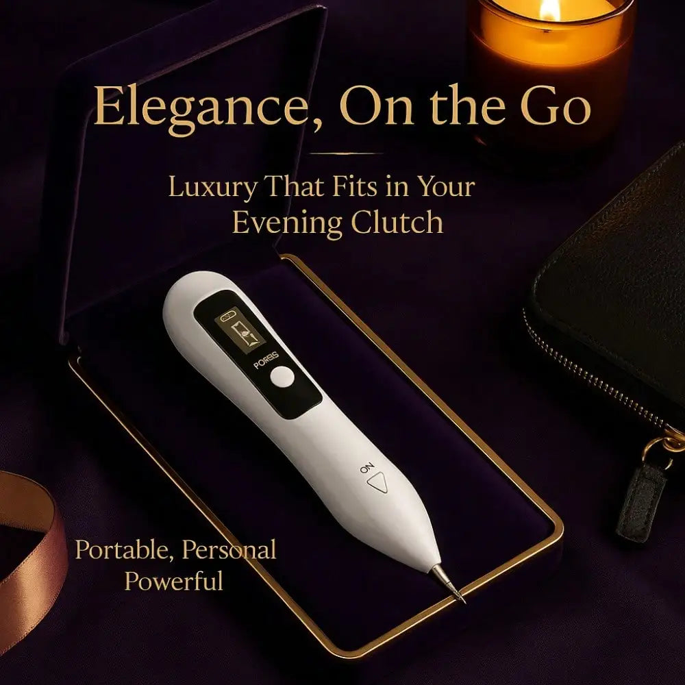 Luxury LCD Beauty Pen – USB Rechargeable Mole & Freckle Remover, Portable Tattoo Eraser for Flawless Skin, White Gift Box